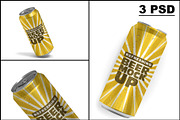Beer Can Mockup, a Product Mockup by mockupbuys (Thumbnail 1 of 9)