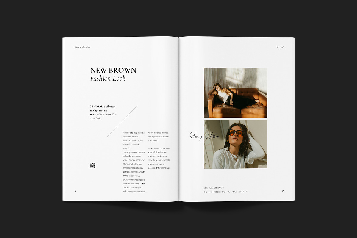 Lifestyle Magazine Template, a Magazine Template by ElvinPrint (Photo 7 of 23)