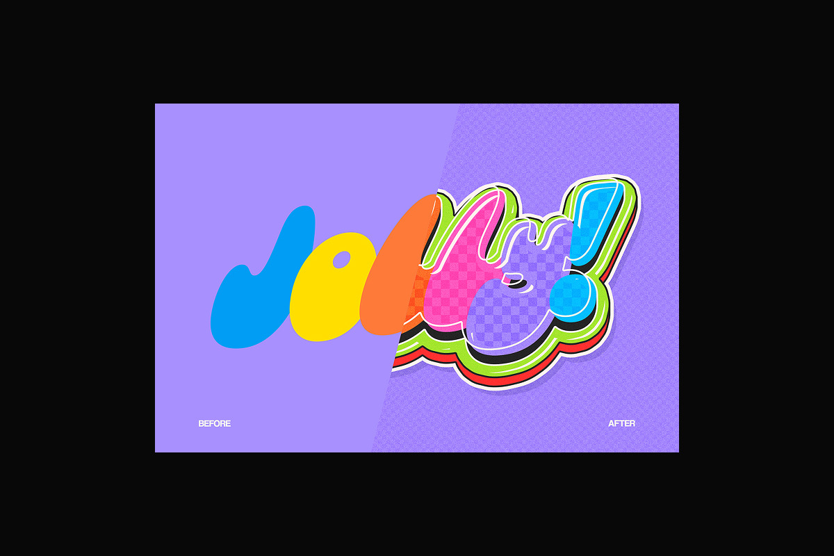 Candy Pop 3D Text Effects, a Brushes & More by Matsero (Photo 3 of 4)
