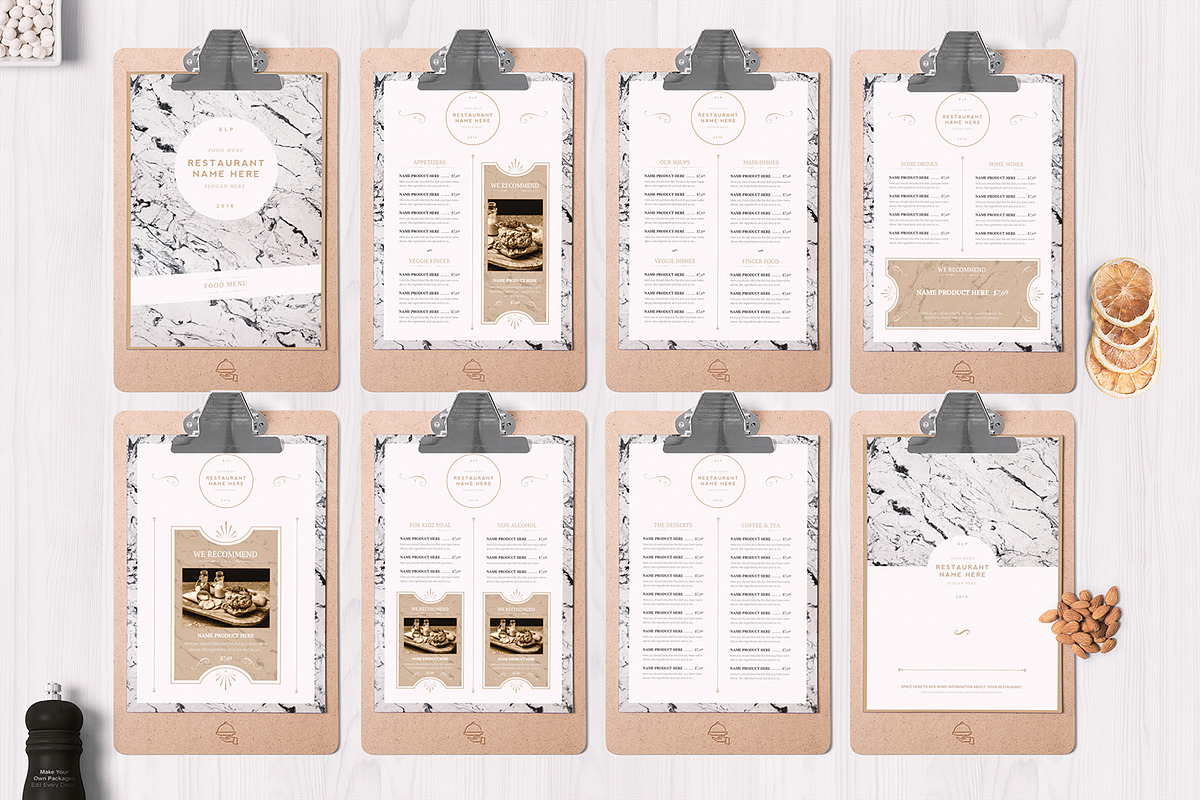 Classy Food Menu 7 Template, a Brochure Template by Luuqas Design (Photo 3 of 16)