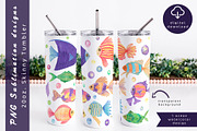 Watercolor fish tumbler wrap, an Object Graphic by AnastasiaWatercolor (Thumbnail 2 of 4)