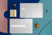 Abstract Credit Card Top View Mockup, an Advertising Mockup by Qaleb Studio (Thumbnail 1 of 2)