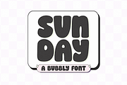 Sunday | Bubbly Font, a Sans Serif Font by KA Designs (Thumbnail 1 of 9)