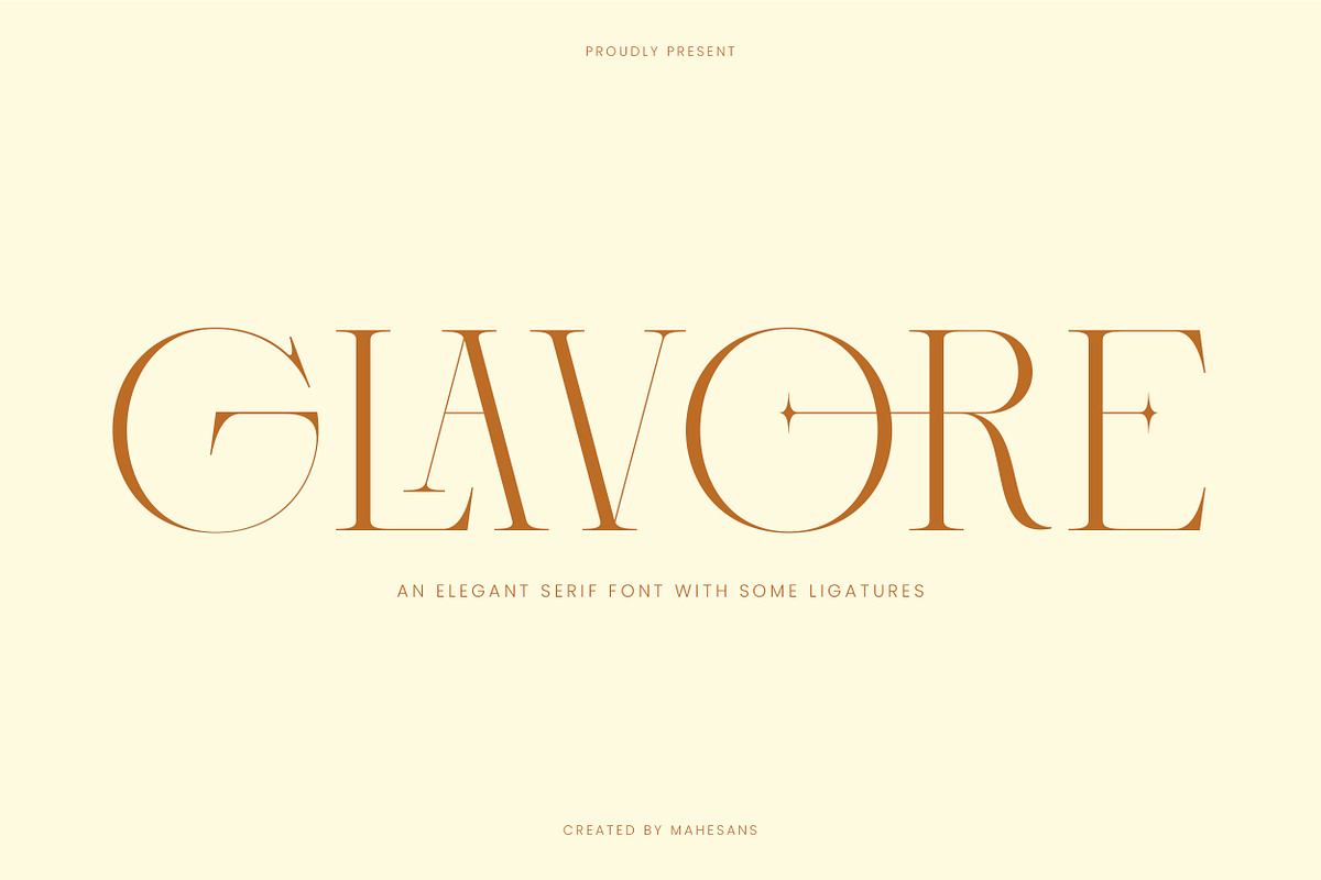 Glavore | Elegant Serif Font, a Serif Font by Mahesans Co (Photo 9 of 9)