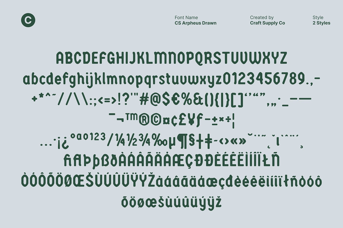 CS Arpheus Drawn, a Blackletter Font by Craft Supply Co. (Photo 8 of 8)