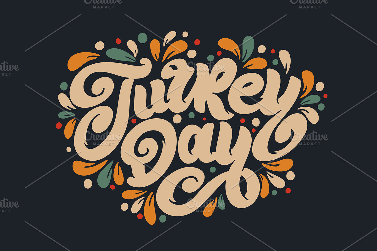 Thanksgiving Day stickers, a Poster Template by Anna's Lettering (Photo 12 of 15)