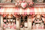 Valentine Shops Clipart Bundle, a Seasonal Illustration by Tanya Kart (Thumbnail 4 of 6)