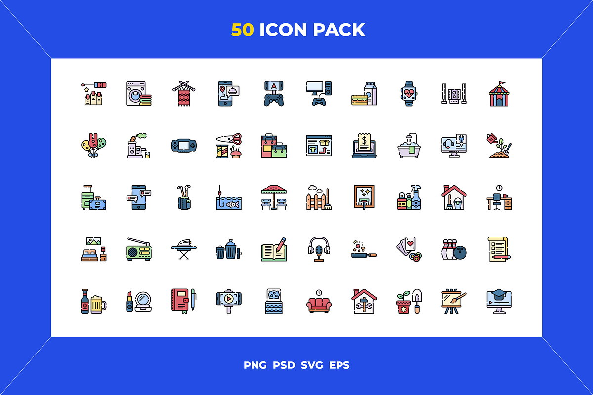 Free time icons, an Outline Icon by Wencory (Photo 1 of 2)