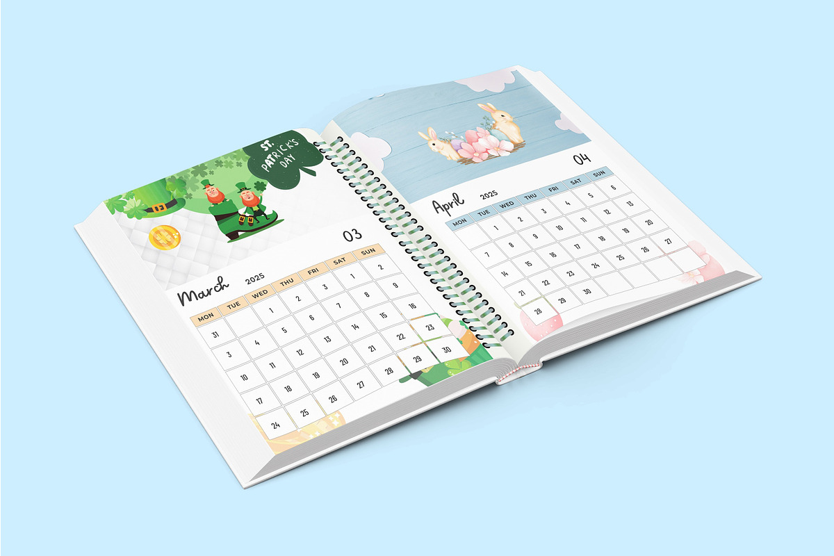 Editable 2025 Calendar Printable, a Stationery Template by Designmela01 (Photo 5 of 6)