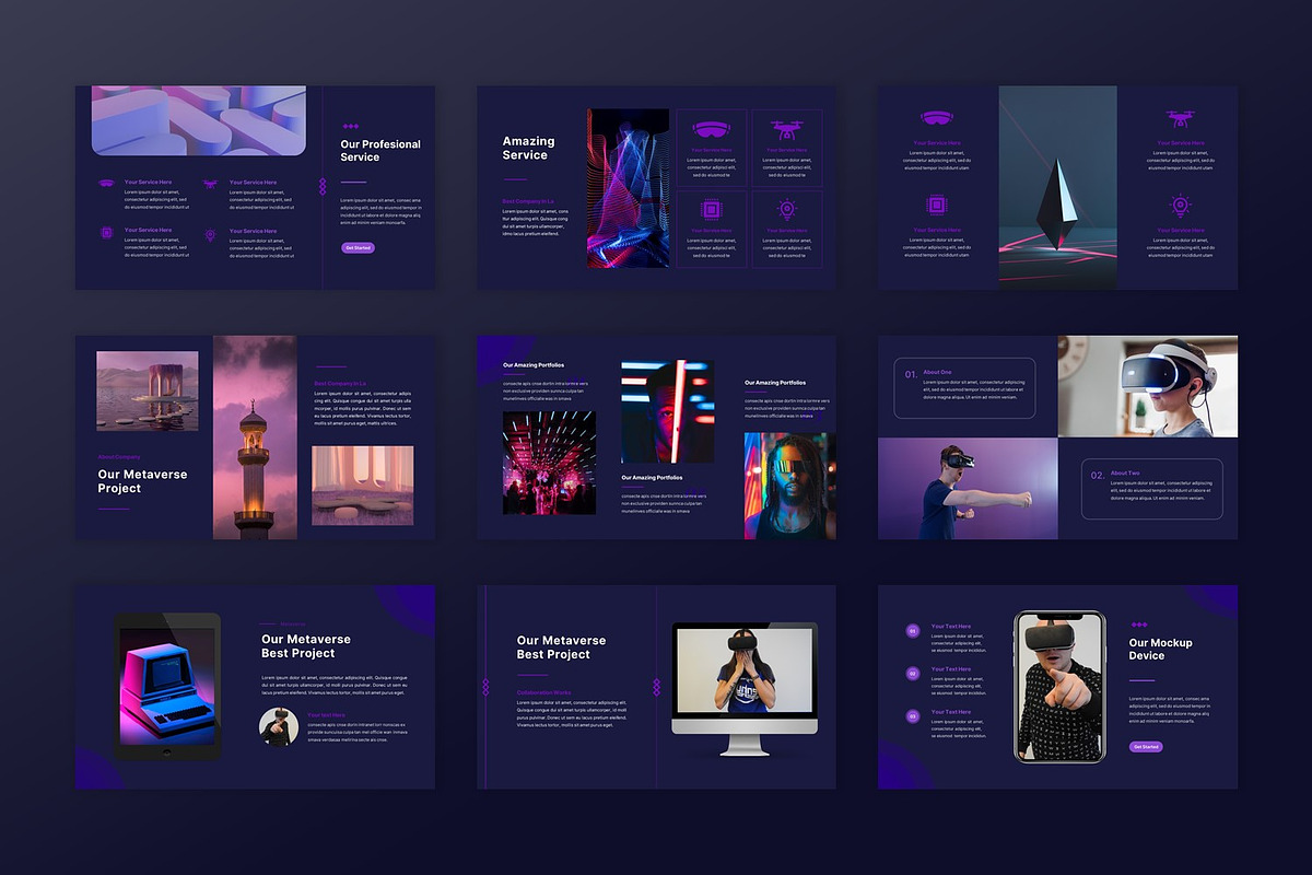 Metaverse & Virtual Reality Keynote, a Presentation Template by BumbleGraph Studio (Photo 4 of 5)