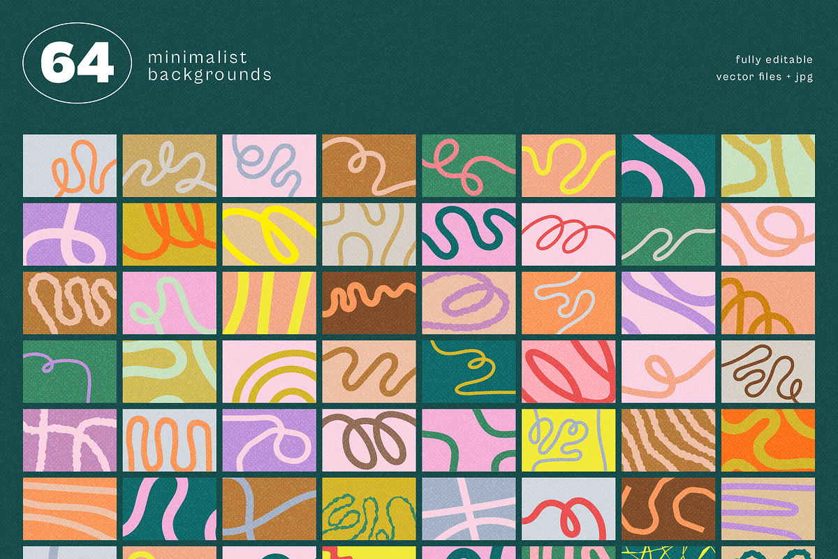 Playful Lines - Abstract Backgrounds, a Background Graphic by Léo Alexandre (Photo 2 of 14)