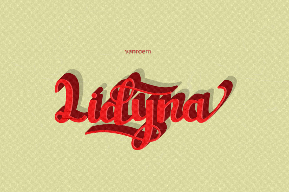 Lidyna Script, a Script Font by vanroem (Photo 11 of 12)