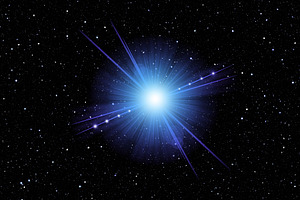 Blue Starburst Star PNG Overlays