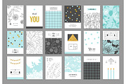 Trendy Cards  VECTOR set, a Card Template by Lera Efremova (Thumbnail 2 of 4)