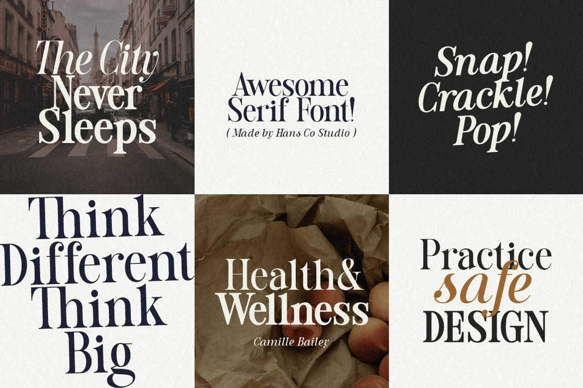 Evenings | Retro Vintage Serif Font, a Serif Font by HansCo Studio (Photo 10 of 20)