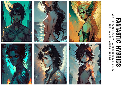 Fantastic Hybrids, an Illustration by Digital Art Creations