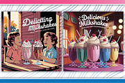 Delicious Milkshakes Coloring Pages, an Illustration by LightExpress (Thumbnail 4 of 5)
