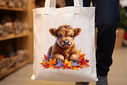 Watercolor Thanksgiving Highland Cow, an Illustration by Rose Art (Thumbnail 7 of 7)