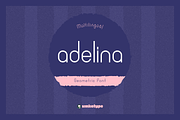 Adelina Font, a Sans Serif Font by alpercakici (Thumbnail 1 of 9)