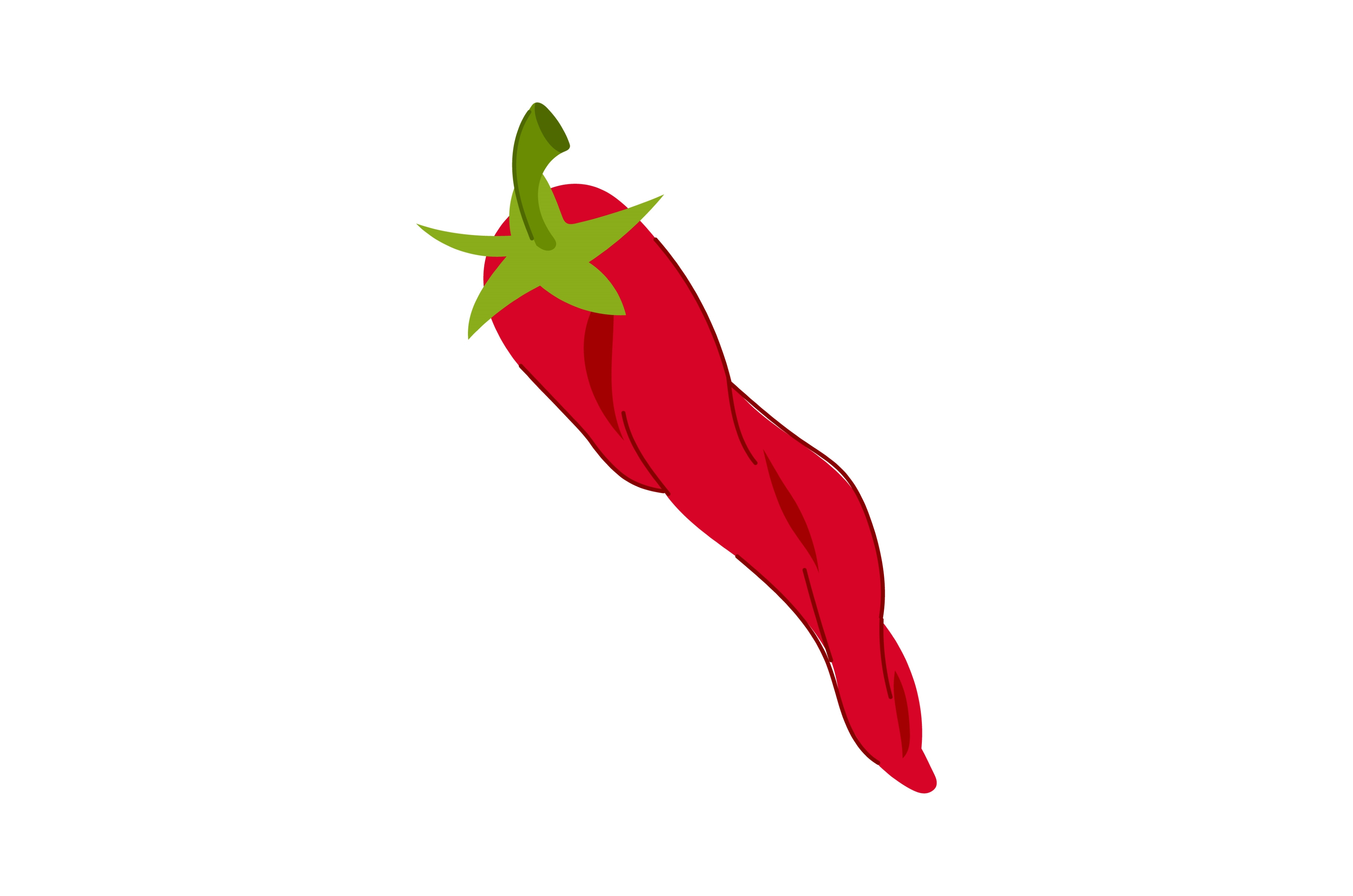 chilli pepper chili cartoon vector, an Object Illustration by pikepicture