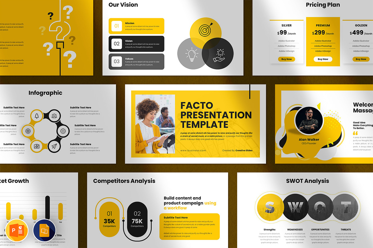 Best! 60-in-1 Big Bundle PowerPoint, a Presentation Template by CreativeSlides (Photo 7 of 40)
