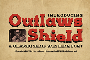 Outlaws Shield Font