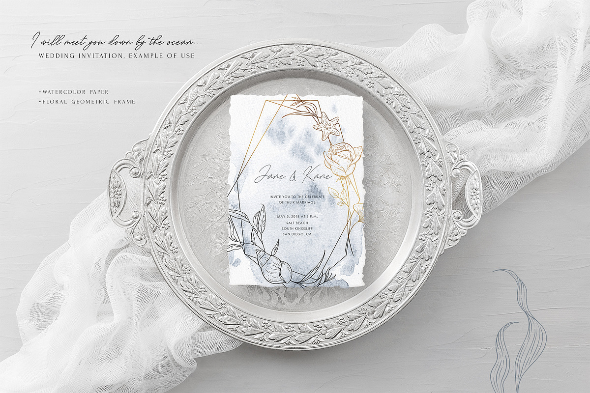 Mellifluous. Sea & Floral Graphics, a Texture Illustration by NiKO (Photo 13 of 20)