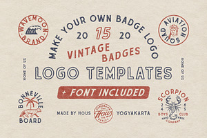 15 Vintage Badge Templates Vol.01