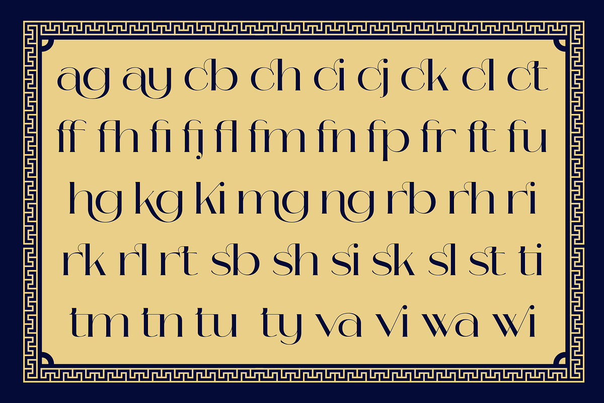 Lovera - Art Deco Typeface, a Sans Serif Font by Graptail (Photo 6 of 12)