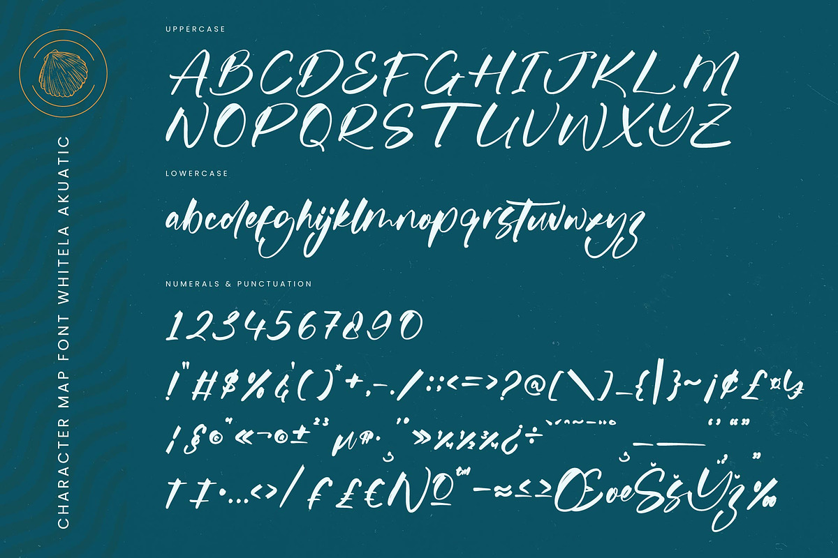 Whitela Akuatic - Bold Brush Font, a Script Font by stylishtype.co (Photo 18 of 20)