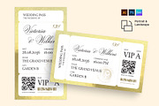 Wedding Boarding Pass Invitation Tem, an Invitation Template by BrandPacks (Thumbnail 1 of 5)