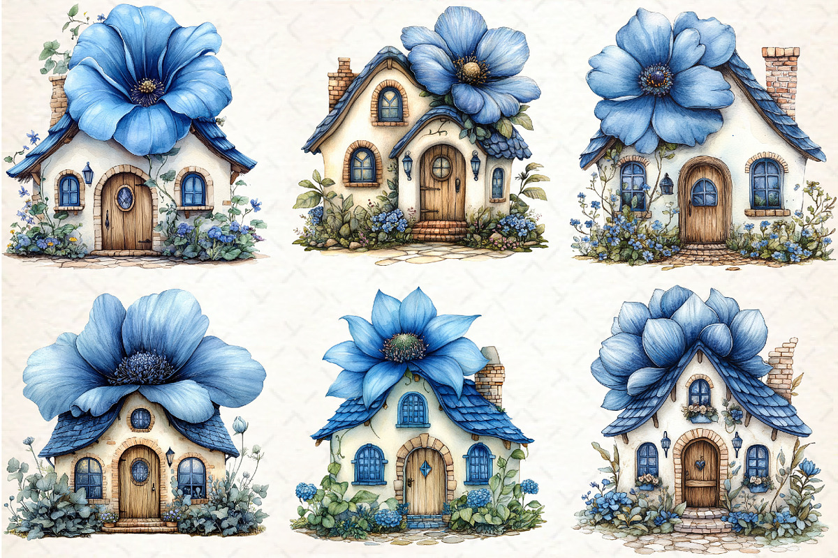 Whimsical Fairytale Cottage House, an Illustration by Libby Wishes (Photo 9 of 11)