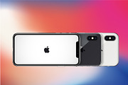 Apple iPhone X mockups (PSD+AI), an iPhone Mockup by voin_Sveta (Thumbnail 8 of 8)