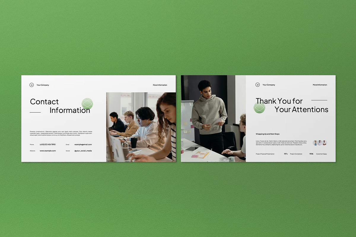 White Modern Company Project Keynote, a Presentation Template by graphicook (Photo 3 of 4)