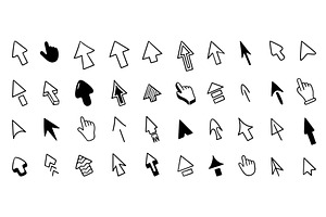 Doodle arrow cursor. Interface, a Technology Illustration by Valerie Bodnar