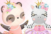 My Cute Ballerina Clipart, a Decorative Illustration by Masha  Studio (Thumbnail 4 of 11)