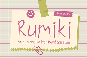 Rumiki Expressive Handwritten Font