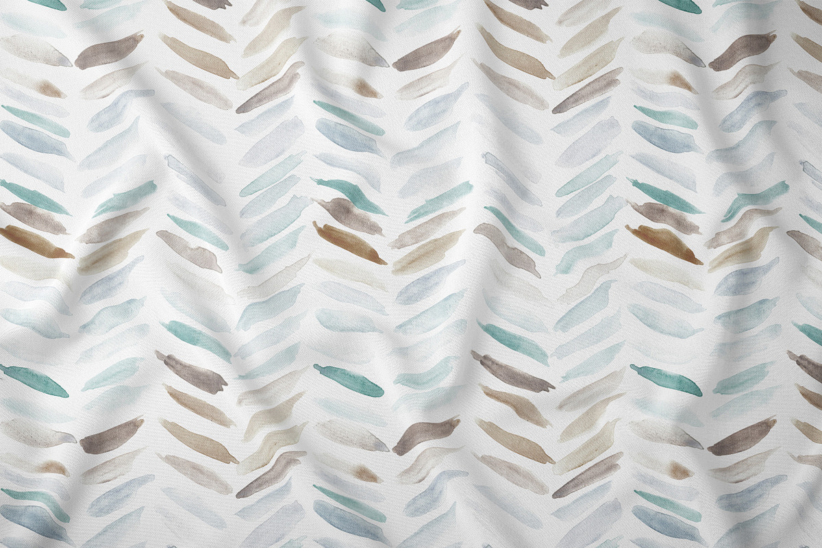 Earthy and serenity chevron pattern, a Pattern Graphic by Katerina Tova (Photo 2 of 4)