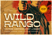 Wild Rango - Vintage Western Font, a Slab Serif Font by ikiiko (Thumbnail 1 of 7)