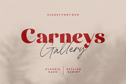 Carneys Gallery Font Duo