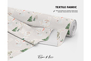 Bunny Making Snow Angel pattern, a Pattern Graphic by Milatoo (Thumbnail 4 of 4)