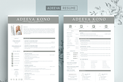 Professional Resume Template Kono, a Resume Template by AdeevaResume (Thumbnail 1 of 4)