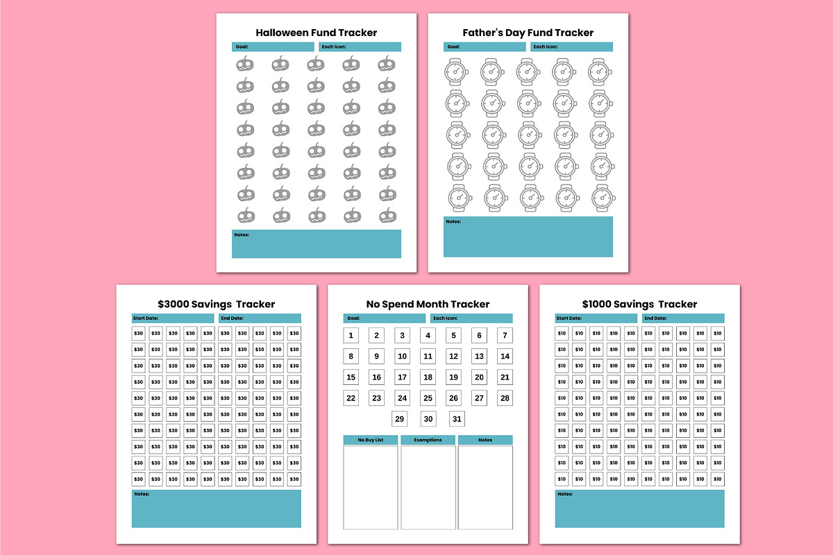 2026 Budget & Savings Journal, a Stationery Template by Shumaya (Photo 7 of 7)