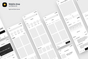 Mobile shop wireframe, a Wireframe Template by Leschinger.cz (Thumbnail 1 of 3)