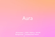 Aura – 100 Gradient Backgrounds, a Texture Graphic by MarkSupply (Thumbnail 1 of 5)