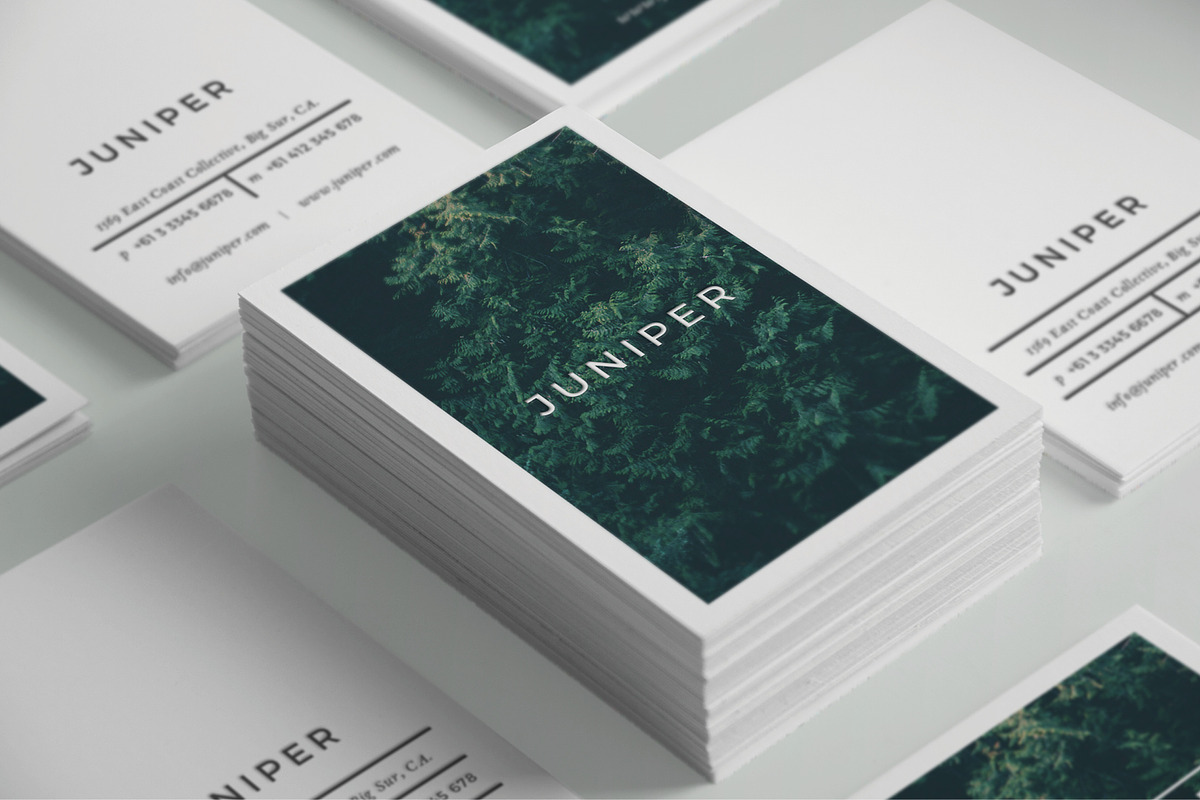 J U N I P E R Business Card Template, a Business Card Template by 46&2 Collective (Photo 6 of 9)