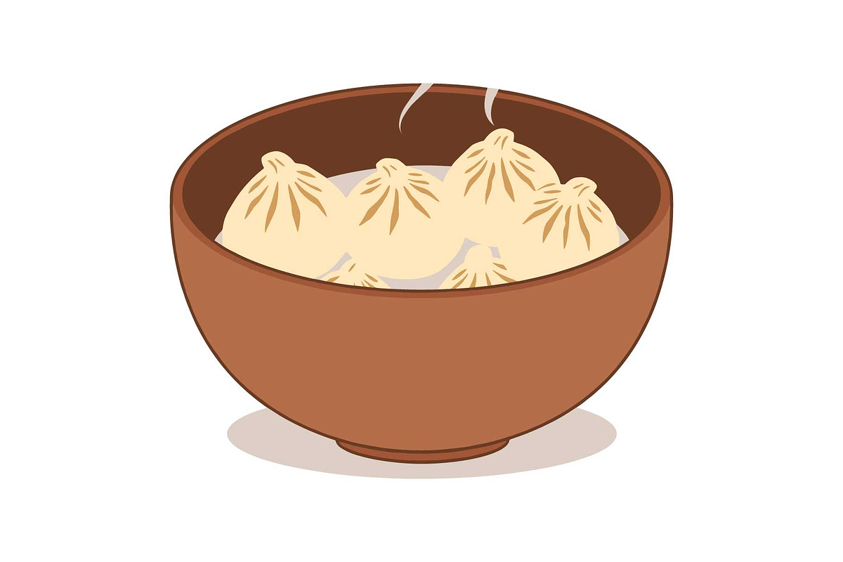 Steamed Dumpling Bowl Clipart, an Object Graphic by Gfx_Store (Photo 13 of 13)