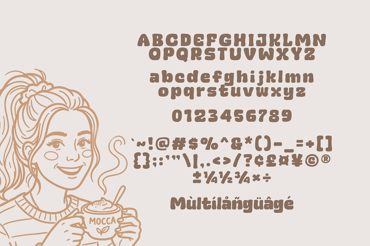 Admin Mocca - Display Food Font, a Handwritten Font by khurasan (Photo 6 of 6)