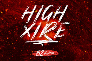 High Xire (EXTRAS 52 SWASH!), a Script Font by Garisman Std