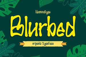 Blurbed, a Symbol Font by yumnatype